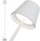 OVITEC Subra Akku LED Stehlampe Aluminium | Weiß | Indoor & Outdoor | Kabellos | Dimmbar | Warm-/Kaltweiß | USB C aufladbar | Wasserdicht IP44 | Modernes und helles Design