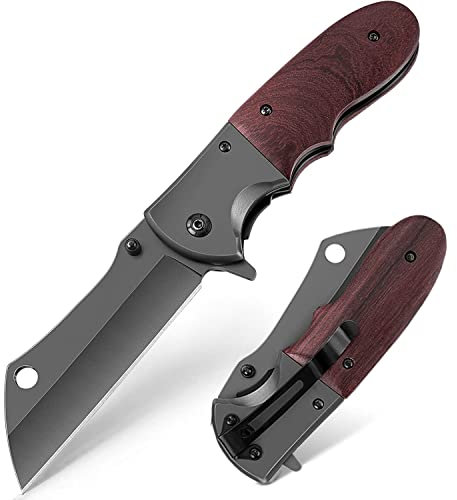 BEFUNC Klappmesser | Outdoor Messer | Taschenmesser Klappmesser | Edelstahl Einhandmesser mit Multifunktions-Klinge - Starkes Survival Messer - Jagdmesser Bushcraft