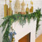 9 FT Artificial Christmas Norfolk Pine Garland Real Touch Faux Greenery Garland or Holiday, Fireplace, Mantle, Window, Stairs, Indoor, Outdoor Decor