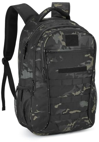 Explokit 15L 20L 25L Tactical Backpack Small Military Molle Rucksack School Daypack for Camping Hiking Cycling Trekking