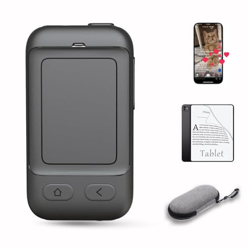 Telecomando per telefono con touchpad per TikTok, Bluetooth Page Turner, per app Kindle, mini mouse per iPhone, iPad, dispositivi Android, telecomando per fotocamera cellulare, foto/video, custodia da