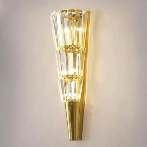 Nordic Simple Crystal Wall Lamp with G4 Light Source - Creative Bedroom Bedside Lighting, Ideal for Bathroom, Dressing Table, and Corridor Decoration