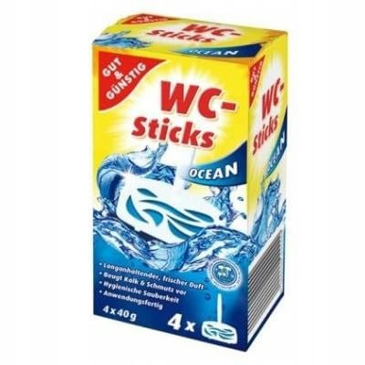 Buenas y baratas para el inodoro, 4 x 40 g, diseño océano