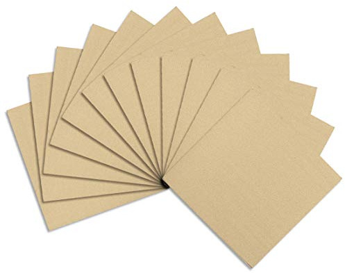 uxcell Corrugated Cardboard Filler Insert Sheet 5mm x 8x 8 12pcs