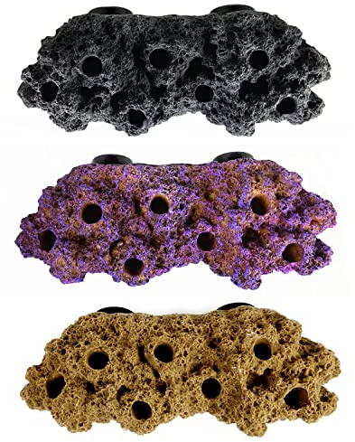 Magnetic Reef Coral Frag Rack Floating Rock Strong Magnets Strong N52 Magnets for 1/2 Glass (Coralline Purple)