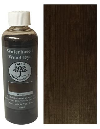 Parr's Water Based Wood Stain - Environmentally Friendly VOC Free - for Interior Woodwork - Wenge - 250ml