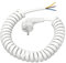Cable espiral 3M, 0,3M a 3M Cable espiral de conexión extensible con enchufe enrollado de contacto de protección, cable de extensión 3m, cable eléctrico Schuko, cable espiral, IP20,