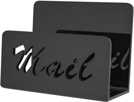 F Fityle Porte-lettre de bureau, organisateur de courrier, trieur de courrier, porte-enveloppe, porte-lettre, trieur de courrier en acrylique pour comptoir de