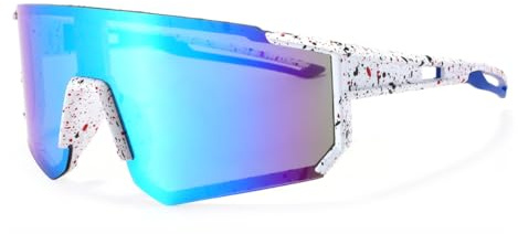 DUOCIYUAN Occhiali Rave Rapidi, Occhiali da Bici Occhiali da Sole per Ragazzi e Ragazze Occhiali Sportivi Protezione UV400 Antivento, per Adolescenti e Bambini, Ciclismo, Corsa, Baseball