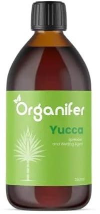 Agent Mouillant Yucca - Agent Mouillant - (250 Ml - 2500 M2) - Engrais Liquide - Optimise La Rétention D'Humidité Des Plantes - Efficacité De L'Eau Et Résistance À La Sécheresse - Organifer