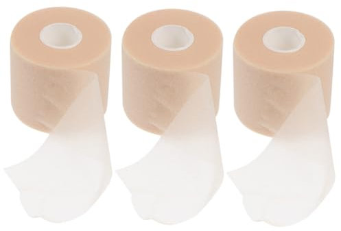 FRCOLOR 3 Rolls Dressing Tape Sports Tapes Sponge Material Easy to Use Small Size for Athletes