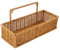 IMIKEYA Wandkorb geflochten hängend: Rattan Korb geflochten Wand hängende Aufbewahrungskörbe für Badezimmer Küche Wandkorb Organizer, 32x12.5x14.7 CM