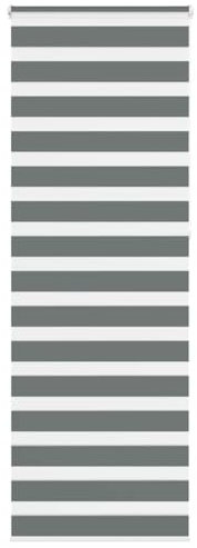 vidaXL Zebra Jalousie Dunkelgrau 80x230cm Stoffbreite 75,9cm Polyester, Zebra-Rollo, Doppelrollo, Zebra-Jalousie für Fenster, Doppelrollo, Zebra-Rollo