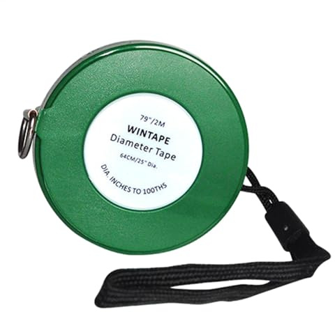 Diameter Tape Measure Circumference Tape Measure - Pipe Tape Measuring Tape | Imperial & Metric Professional Rolling Measurement Tape | Pocket Tree Tape For Measuring Circumferences