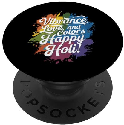 Holi Festival of Colors Poudre vibrante pour fête indienne PopSockets PopGrip Adhésif