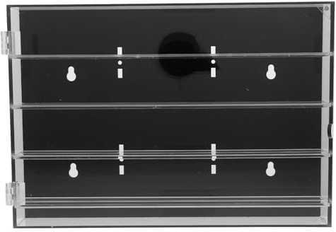 Artibetter Portacuchillos de Acrílico Transparente para Pared Caja Organizadora Multicapa 35X24X47 CM Soporte para Cuchillos de Cocina y Fruta Estante Compacto para Almacenamiento