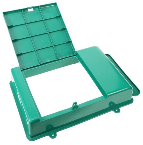 SEWOART Buzón de Pared Pequeño de Plástico Verde sin Cerradura Caja de Sugerencias Exterior Resistente Lluvia para Montaje en Pared Buzón Simple para Jardín y Terraza Accesorio