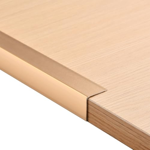 10pcs 5cm Aluminum Corner Guards Self-Adhesive,Metal Corner Protector for Wall Tile Edge Door Frame Cabinet Baseboard Protection and Decoration,Edging Molding Trim for Kitchen Islands(0.9m,Gold)