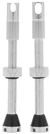 Peaty's X Chris King MK2 Tubeless Valves Presta - Integrated Spoke Key & Valve Core Removal Caps, Mountain Bike, Road & Gravel Bicycle Tyre, Insert Compatible, 7075 Aluminium - 60mm, Silver