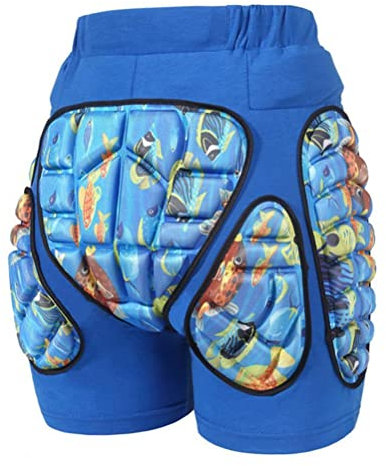 Pantalones cortos protectores acolchados para niños, pantalones cortos acolchados para niños Protección de la cadera Pantalones cortos de EVA Equipo de protección para patinaje Esquí Skateboarding