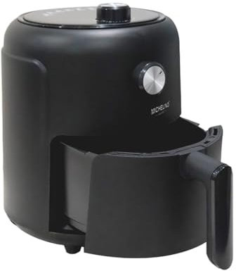 Michelino Heißluftfritteuse 2,6 Liter I Heißluft Fritteuse I Airfryer Air Fryer I 1000 Watt I Bratrost I Zeitschaltuhr I Frittieren ohne Fett
