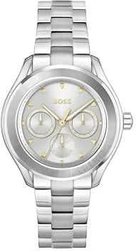 BOSS Multi Zifferblatt Quarz Uhr für Damen Kollektion LIDA mit Silbernes Edelstahlarmband - 1502747