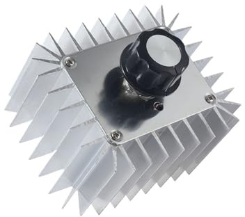 OPEUSLIEV Regulador de voltaje SCR de 5000W, controlador de velocidad del Motor AC220V, potencia ajustable, atenuadores LED electrónicos de alta potencia, termostato