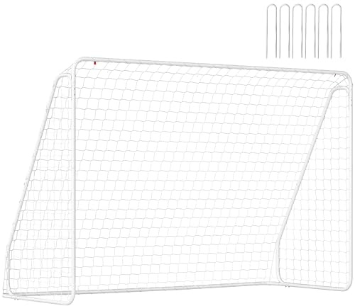 HOMCOM Fußballtor für Jugendliche & Erwachsene mit Netz 301 x 120 x 200 cm