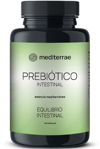 Prebiótico Intestinal | Cápsulas Vegetales con Inulina - FOS para Digestión Ligera, Confort Digestivo y Menos Hinchazón. Fibra prebiótica para Flora Intestinal y Potencia el Efecto de Probióticos