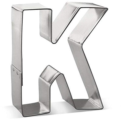Alphabet Cookie Cutter Set – 3 Inch Tin-Plated Steel Letters A–Z – Individual Letter Cookie Cutters for Baking, Fondant, Crafts & Classroom Fun - Made in the USA (Letter C)