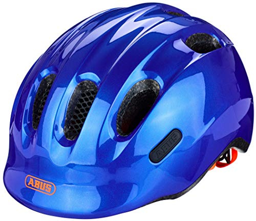 ABUS Smiley 2.1 Casco per bambini - Casco per bambini con fanale posteriore - Per ragazzi e ragazze - Blu, Taglia S