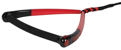 Radar Control Waterski Rope, BarLock 13 in. Arc Handle, Red/Black