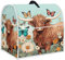 Upetstory Farmhouse Highland Cow Kitchen Aid Mixer Cover Household Stand Mixers Cover Fit for Tilt Head 6-8 Quart Food Processor Dust Cover with Pocket