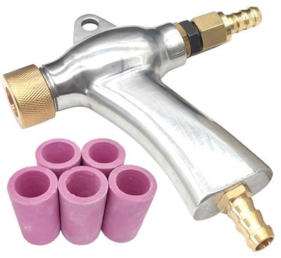 HOLDWIN Sandstrahlpistole, Sandstrahlpistole, Set für Sandstrahlstrahlschrank mit 5 Keramikdüsen