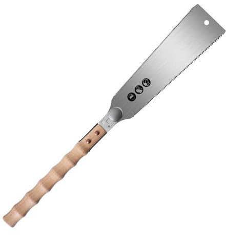 Scie japonaise SK5 à bords doubles/simples pour le travail du bois, facile à utiliser, longue durée, dents de coupe flexibles, poignée en bois, scie à main