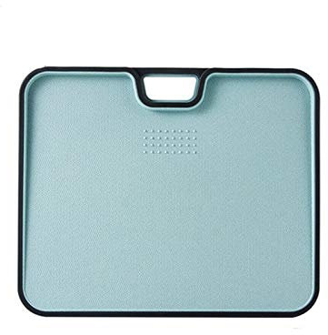 Hackblöcke für Fleisch, Gemüse, Obst, Käse, Schneidebrett mit tiefem Rand und Knoblauchpresse, vielseitiges Schneidebrett (Farbe: Argento)