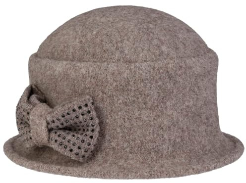Seeberger Manja Walkhut Wollhut Damenhut Glockenhut Damen - Winter Herbst-Winter - One Size Taupe