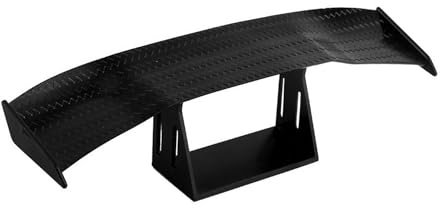 2 Pezzi Ala Posteriore e Spoiler Anteriore Auto, Mini Ala Posteriore, Spoiler per Carrozzeria, Parti Auto, Colore Nero