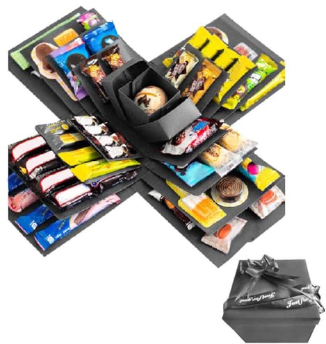 5-Layer Explosion Gift Box, Surprise Snack Explosion Box, Scrapbooking Boxes, Photo Album Gifts, Creative Explosion Boxes for Anniversary Birthday Valentine's Day