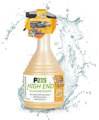 DR. WACK - P21S HIGH END Felgenreiniger 1000 ml - Felgen Spray mit Gel-Formel & Wirkindikator - Schnelle & schonende Reinigung - pH-hautneutral & biologisch abbaubar - Hochwertige Autopflege
