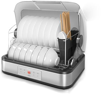 Lavavajillas compacto – Mini secador de platos con control táctil para limpiar, esterilizar y secar platos, cuencos y tazas – ideal para uso doméstico