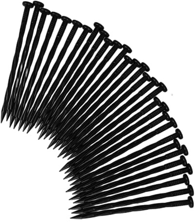 jojofuny Estacas de Plástico para Bordes de Paisaje 30 Unidades, Clavos para Césped Anclaje Resistente para Jardín Paisajístico, Fijación Segura para Tela de Jardinería y Uso Exterior