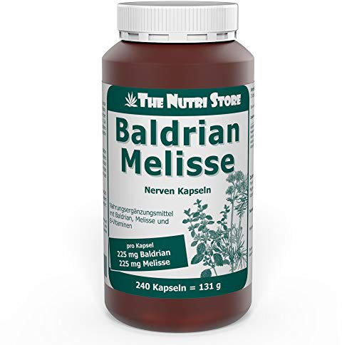 Baldrian Melisse Nerven Kapseln 240 Stk. - wohltuenden Einfluss auf die Nerven und das Gemüt