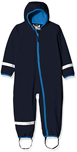 Playshoes Mixte bébé Softshell-overall Fleece Gefüttert Combinaison De Neige Not Applicable, Bleu (Marine 11), 98