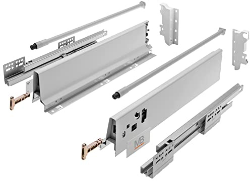 GTV – Modern Box Box Box I L = 350 mm H = 146 mm I Grå I Tyst stängning I belastning upp till 40 kg I Enkel installation I Synkronisering av styrningarna I PB-D-KPL350B