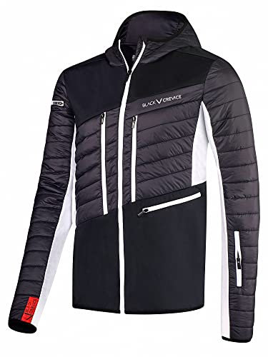 Black Crevice Herren Skitourenjacke, schwarz/weiß, M