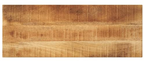 vidaXL Tischplatte, Holzplatte für Esstisch Couchtisch, Massivholzplatte Rustikales Design, Ersatztischplatte, 90x30x2,5cm Rechteckig Raues Massivholz Mango