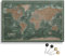 Personalisierbare Leinwand aus Weltkarte Motiv mit Rückwand-Pinnwand, perfekt für Reisende und als Wanddekoration, Dekorative Leinwandbilder, inkl. 100 Pins (Design 2, 120x80cm)