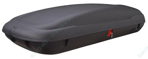 COSTWAY Coffre de Toit Rigide Voiture Imperméable 400 L, Sac de Toit avec Clés et Sécurité, Sac de Rangement Étanche avec Ouverture Double Face pour Véhicules, Noir