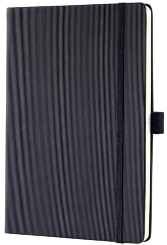 Sigel CO701 Planificador semanal sin fecha, en inglés, A5, tapa dura, negra, Conceptum